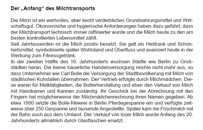 Milchsammelwagen